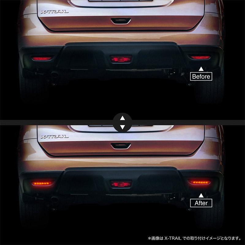 日産 リーフ AZE0 ZE0 パーツ LED リフレクター カスタム ダブル発光
