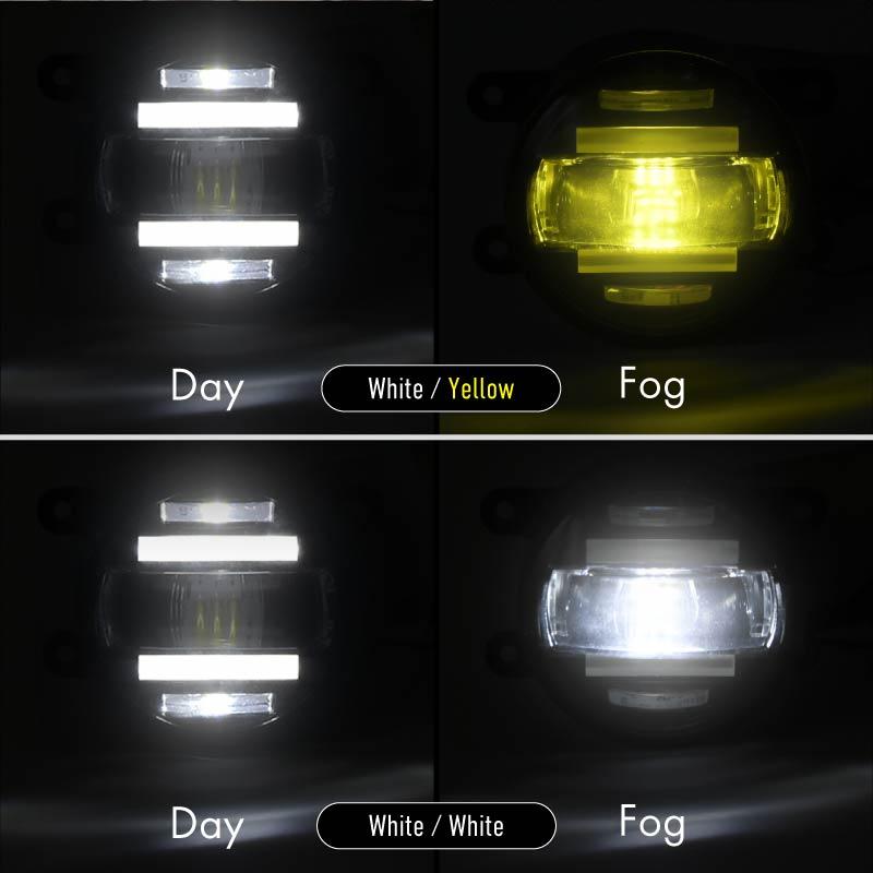 ホンダ 汎用 フォグランプ デイライト led 2色切り替え 車検対応 爆光