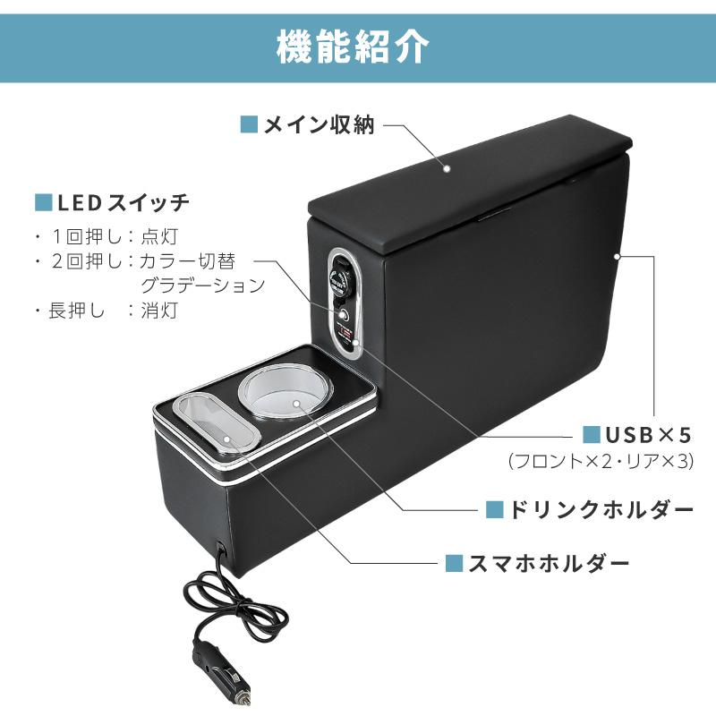 ハイゼットカーゴ アトレー S700系 コンソールボックス センター