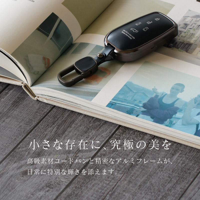 トヨタ　スマートキー トヨタ 互換品 bZ4X ランクル スマートキーケース 革 本革 カラビナ