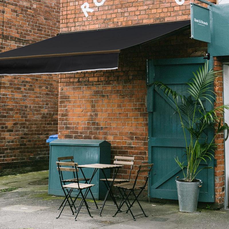 色は　黒　Size : 3mx2m新機能伸縮式 3mオーニングテント 楽天市場】オーニングテント 3M 張出 2m 巻き取り式 防水 格納式 手動