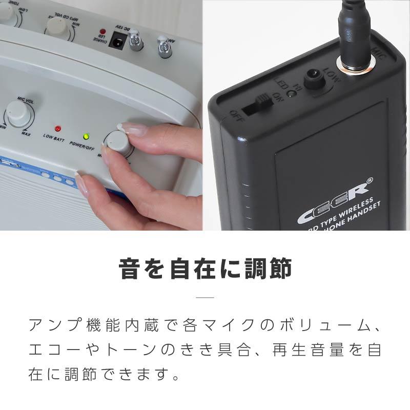 ワイヤレスマイク スピーカーセット ピンマイク ヘッドセット インカムマイク ハンドマイク 小型 bluetooth △｜ksplanning｜12