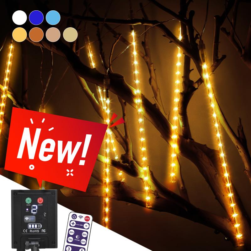 イルミネーションライト つらら スノーフォールライト ソーラーライト