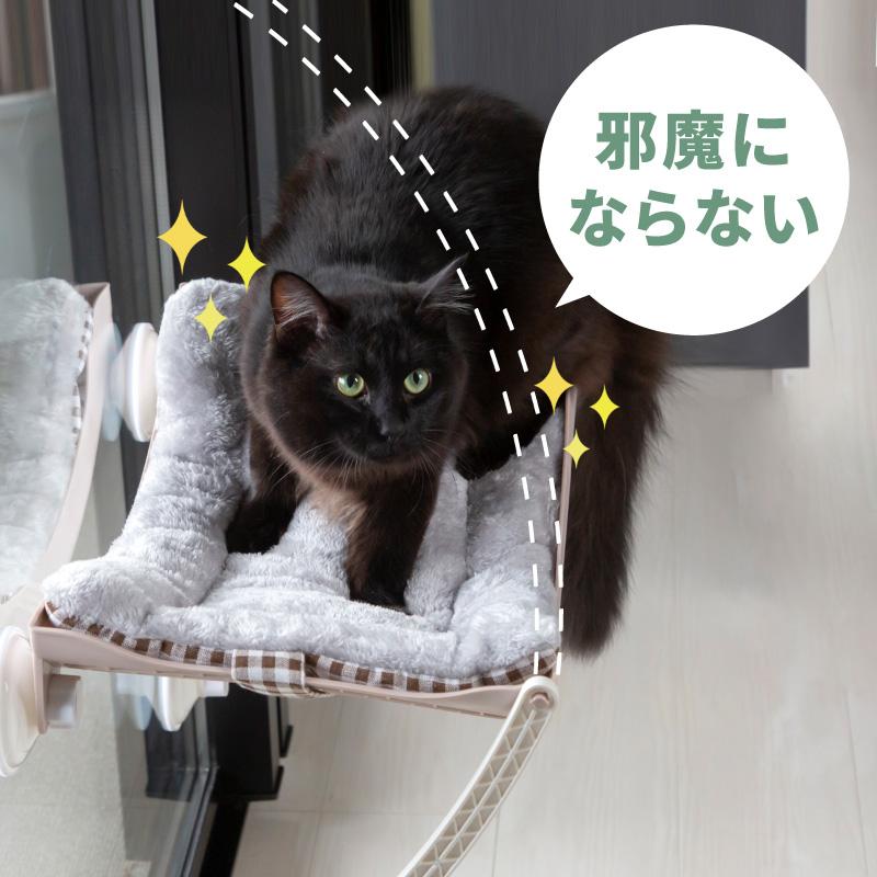 猫 ベッド ベット ハンモック 窓 ふわふわ 洗える 吸盤 強力 真空式 春 夏 秋 冬 おしゃれ かわいい キャットハンモック 丈夫 ネコ ねこ | ブランド登録なし | 08