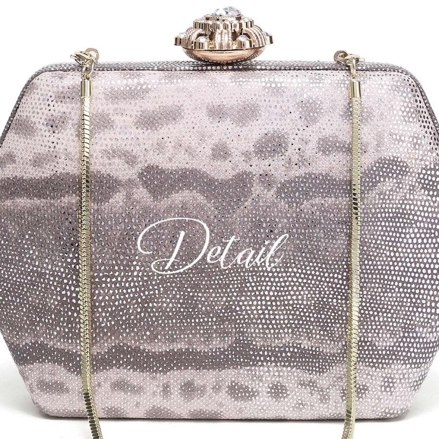 パーティーバッグ がま口 サブバッグ ショルダー パイソン 本革 結婚式 二次会 かわいい オシャレ ヘビ革 パイソン柄 ブランド Create Zero インポート直販ks問屋 通販 Paypayモール