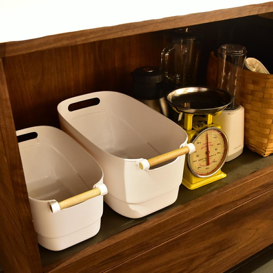 収納ボックス 収納ケース おしゃれ プラスチック 取っ手 M ストレージ