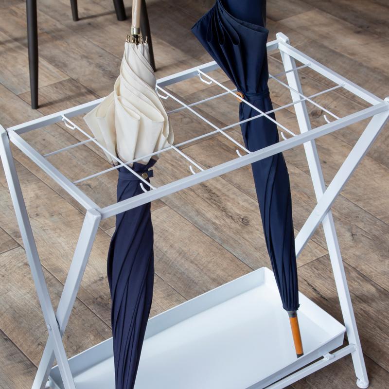 傘立て おしゃれ 北欧 スリム アイアン 18本 折りたたみ コンパクト