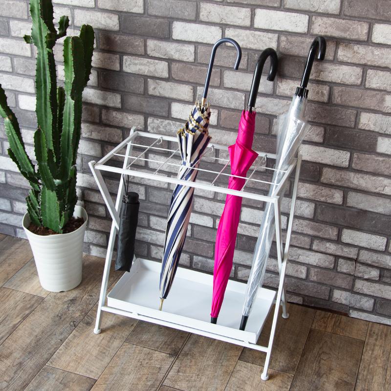 傘立て おしゃれ 北欧 スリム アイアン 18本 折りたたみ コンパクト