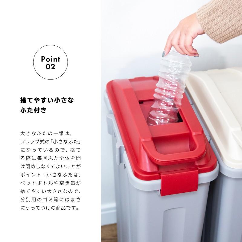 ゴミ箱 おしゃれ スリム 25L 分別 ふた付き キャスター付き 連結可能