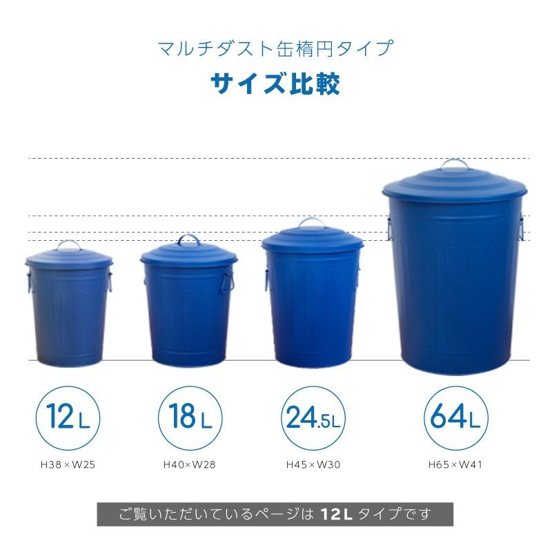 ゴミ箱 12リットル おしゃれ ふた付き コンパクト かわいい スチール製