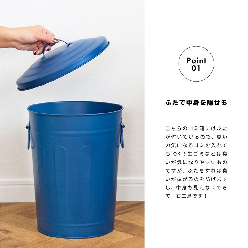 ゴミ箱 12リットル おしゃれ ふた付き コンパクト かわいい スチール製