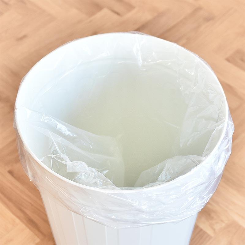 ホワイト スチール製 蓋付きごみ箱 ゴミ箱 49リットル おしゃれ ふた付き 大容量 スチール製 丈夫 屋外