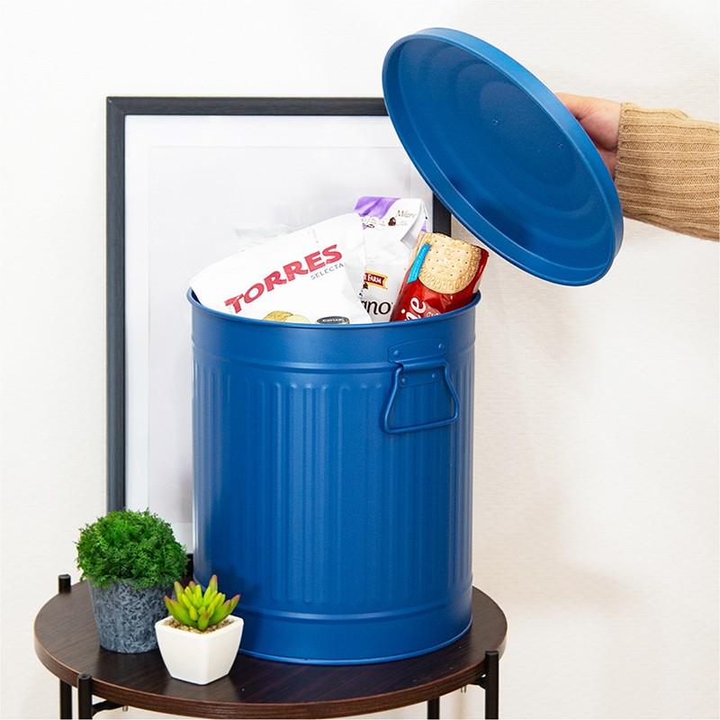 チベット900アンティーク調 ゴミ箱　15L×3　キャスター付き1 ゴミ箱 おしゃれ 15リットル 屋内 屋外 ふた付き 缶 アメリカン
