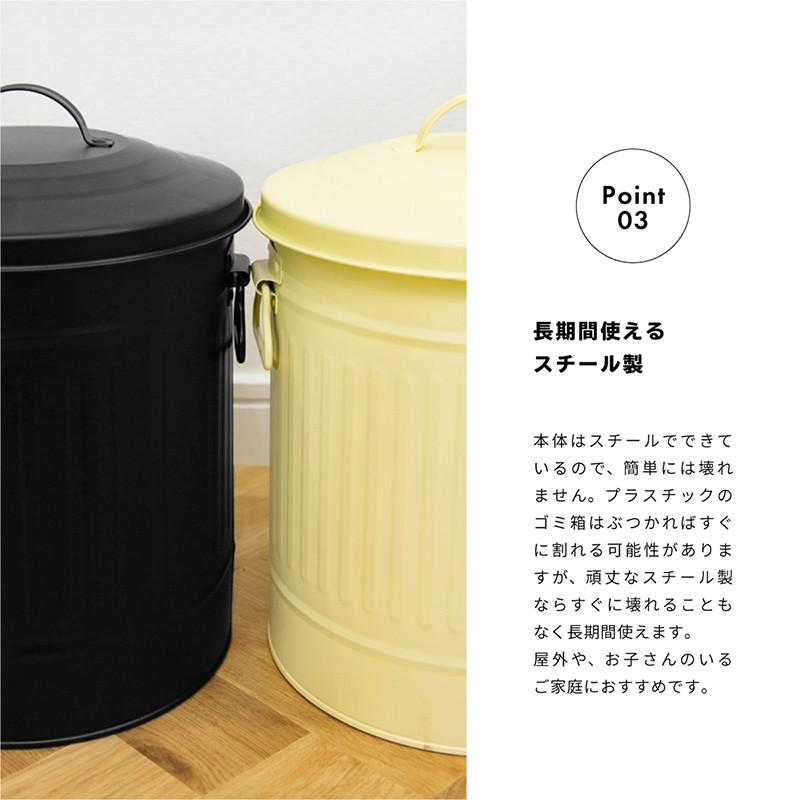 チベット900アンティーク調 ゴミ箱　15L×3　キャスター付き1 ゴミ箱 おしゃれ 15リットル 屋内 屋外 ふた付き 缶 アメリカン