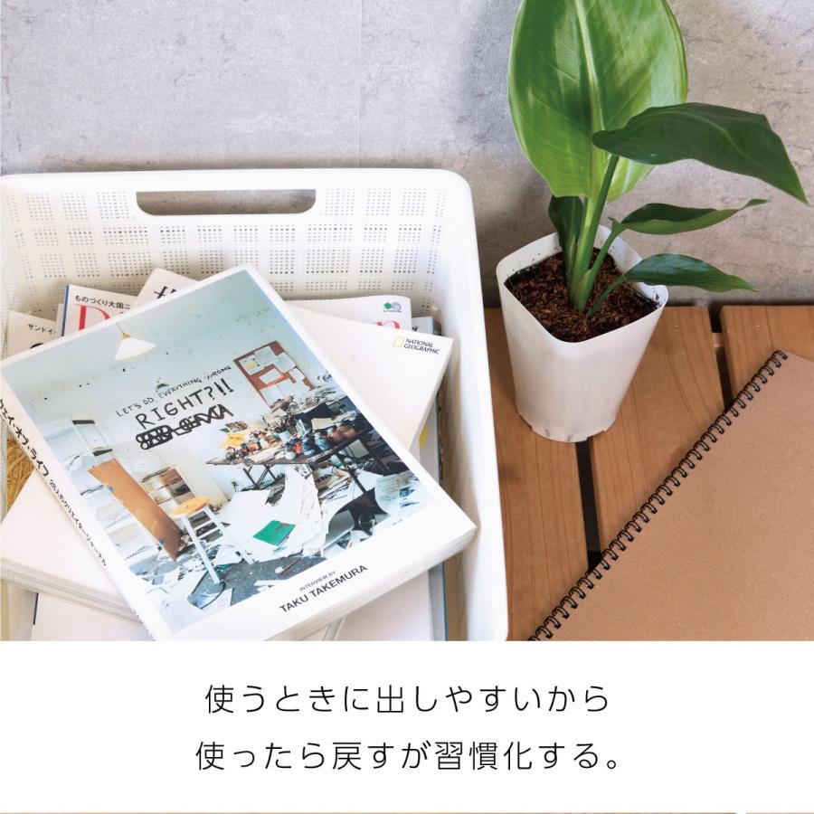 収納 カゴ バスケット プラスチック メッシュ A4 収納ボックス 収納