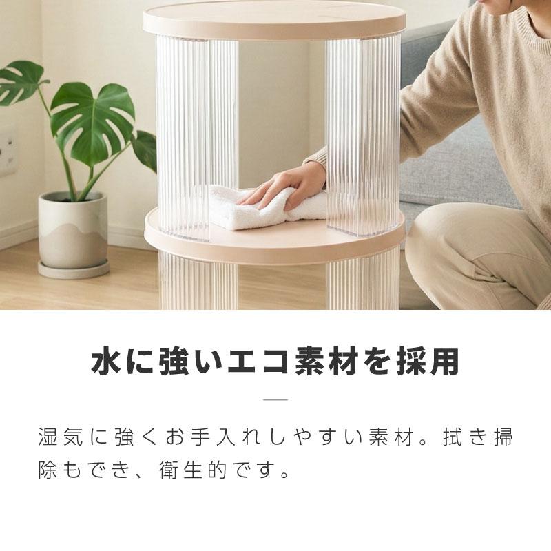 回転式本棚3段 キャスター式本棚3段 図鑑 子供 回転コミックラック A4