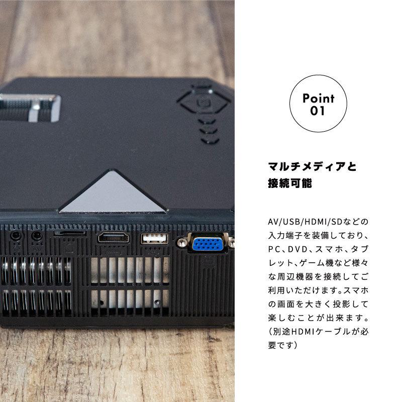 プロジェクター 小型 スマホ wifi dvd ブルーレイ 対応 wi-fi