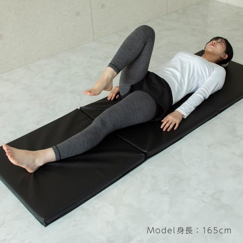 FLOWin エクササイズマット 大サイズ ブラック 大きめ 付属品あり