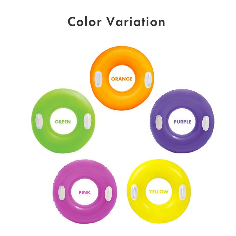 浮き輪 フロート キッズ 子供用 外径約76cm 内径約27cm ハンドル付 5色 Intex 対応 インポート直販ks問屋 通販 Yahoo ショッピング