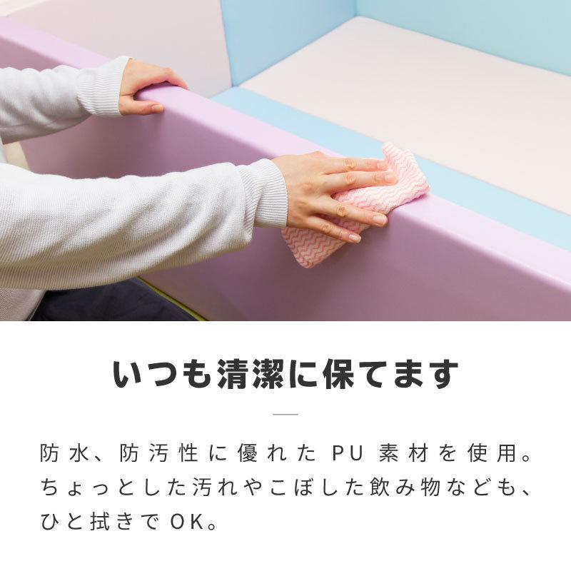 ベビーサークル マット 折りたたみ プレイヤード 140×100cm 厚手 5cm 