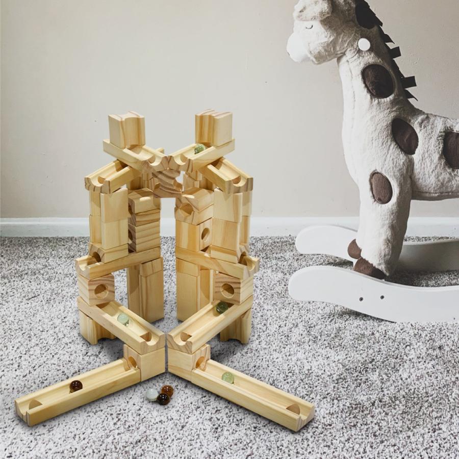 積み木 ビー玉 転がし 知育玩具 木製 おもちゃ ブロック クリスマス プレゼント 誕生日 キッズ 子供 男の子 女の子 つみき 遊び 学ぶ 知育 インポート直販ks問屋 通販 Paypayモール