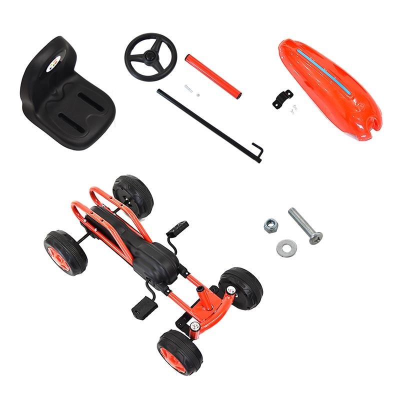 乗用玩具 足こぎ ペダルカート 4輪 耐荷重30kg ゴーカート 四輪