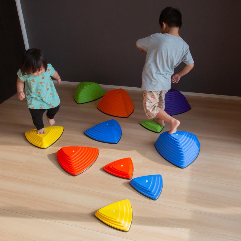 バランスストーン 子供用 11個セット 滑り止め付き 屋内 屋外 飛び石