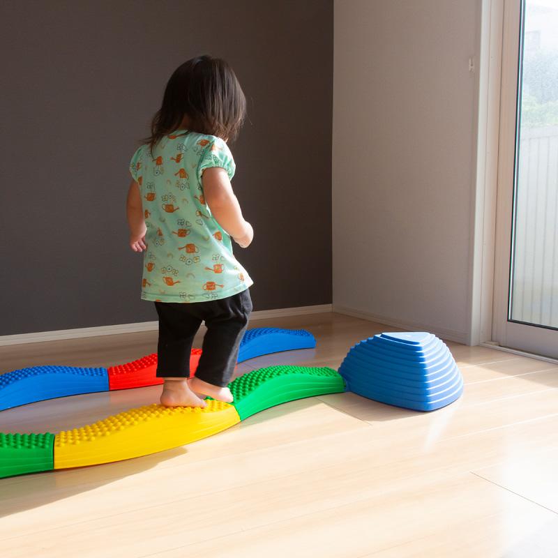 バランスストーン 平均台 子供用 12個セット 滑り止め付き 屋外 飛び石