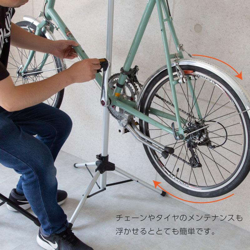 サイクルデザイン(cycledesign) 自転車用ディスプレイスタンド ブラック 縦40cm×横33cm×奥行34cm スルーアクスル片側