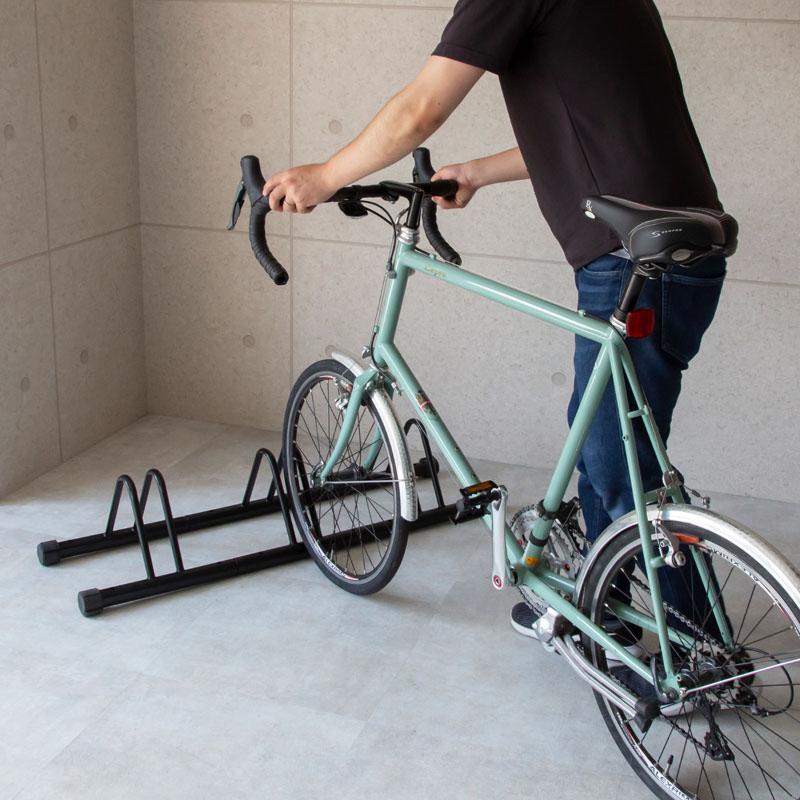 自転車 スタンド 3台 自転車置き場 車輪 止め 転倒防止 サイクル