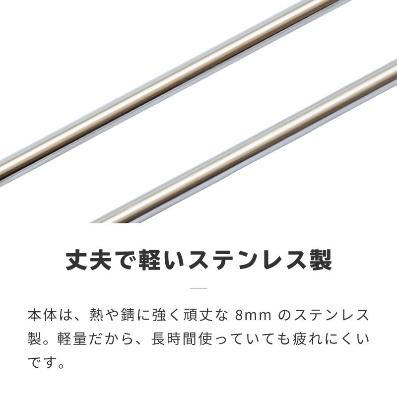 ファイヤープレーストング 薪ばさみ 火ばさみ 火バサミ ステンレス キャンプ アウトドア 焚き火 たき火 バーベキュー BBQ ゴミ拾い｜ksplanning｜09