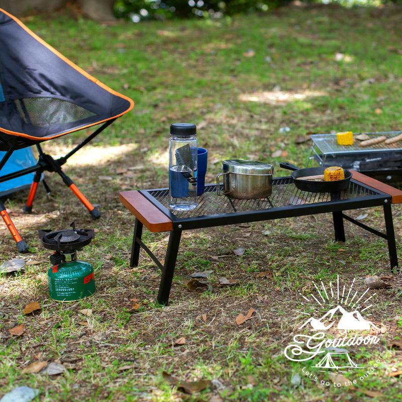 グリルスタンド テーブル キャンプ アウトドア スチールテーブル