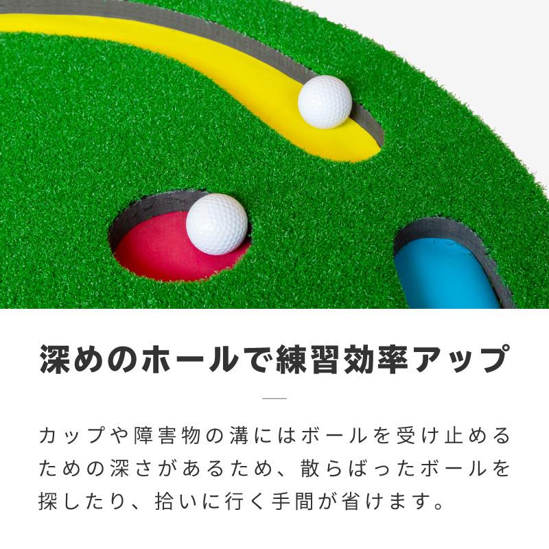 パターマット 3m 90cm ゴルフ 練習 静音 防音 室内 屋外 人工芝 傾斜