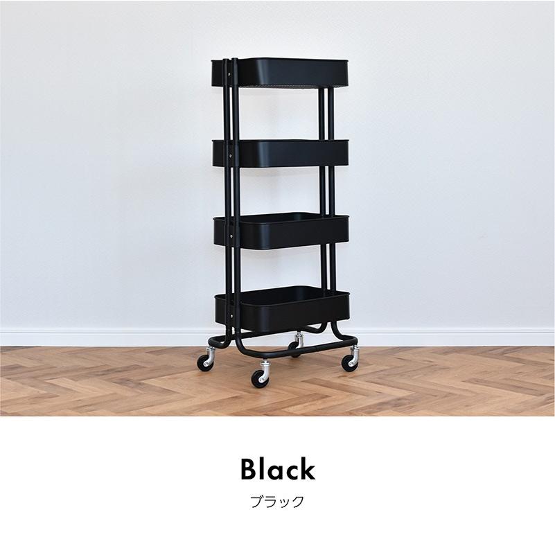 家具　棚　収納ボックス　収納棚　食器棚　本棚　キャビネット　キッチンワゴン キッチンワゴン キャスター付き 北欧 おしゃれ 4段 組み立て式 説明書