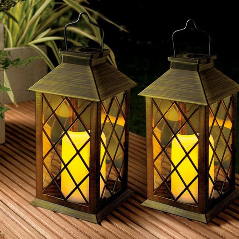 ランタン LED ソーラーライト ソーラー 充電式 レトロ