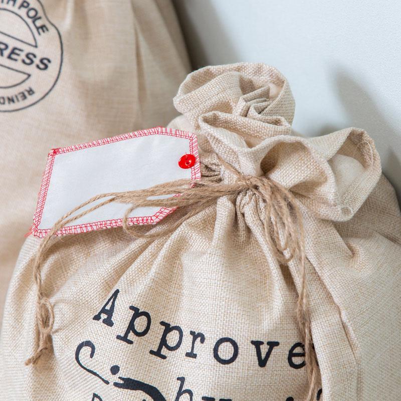 ラッピング 袋 プレゼント用 ラッピング袋 大きめ 大きい クリスマス かわいい 可愛い おしゃれ 巾着袋 麻袋 ラッピング用品 サンタ トナカイ インポート直販ks問屋 通販 Yahoo ショッピング