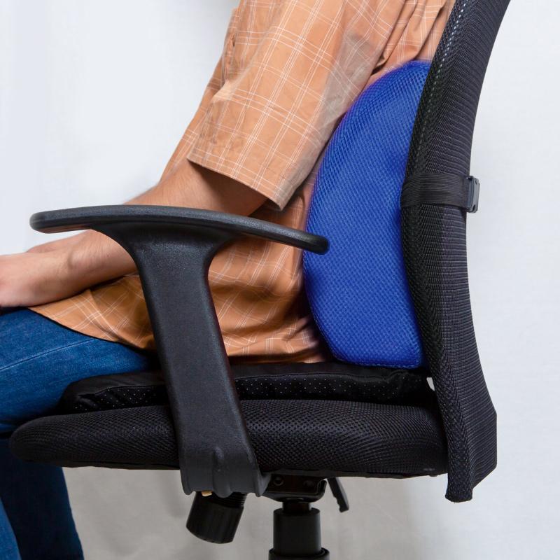 クッション 椅子 低反発 腰痛対策 クッションカバー付き 背もたれ 椅子