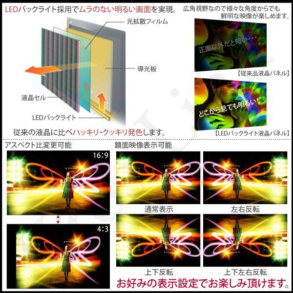 サンバイザーモニター 9インチ LED液晶 ワイド画面 WVGA 左右セット