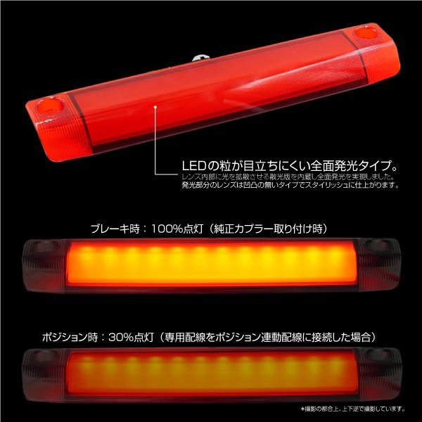 プリウス 30系 ハイマウントストップランプ LED 全面発光 簡単取付け 3