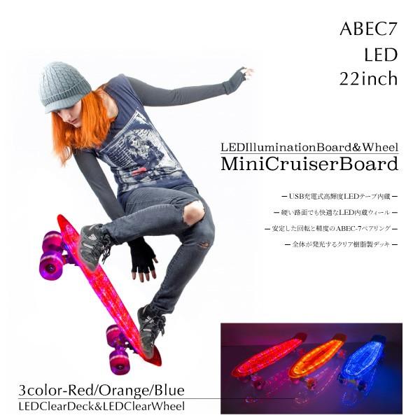 SECTOR9スケートボード　ミニクルーザー　LED 光るウィール SECTOR9スケートボード ミニクルーザー LED 光るウィール スケート