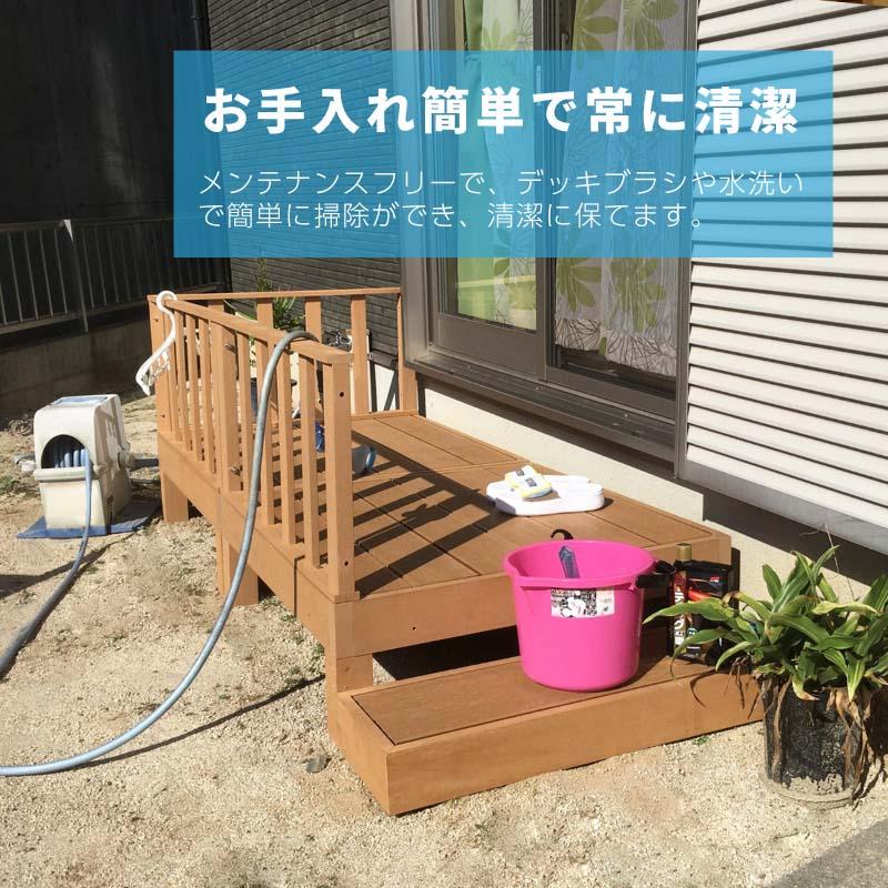 ウッドデッキ 置くだけ 人工木材 樹脂 腐らない 屋外 DIY 後付け 