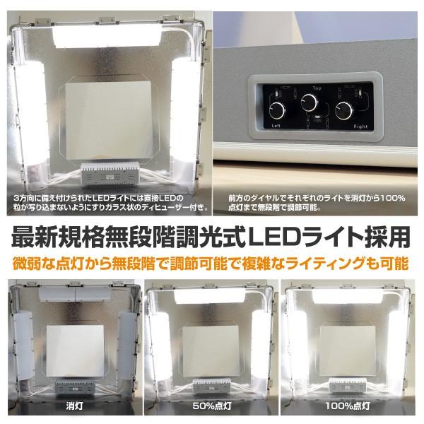 撮影ブース セット プロ仕様 工具不要簡単組立 アタッシュケース形状 S 