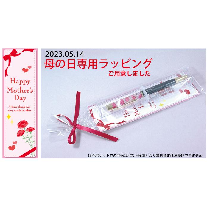 ボールペン ドライフラワー 記念品 ハーバリウム カスミ草 名入れ