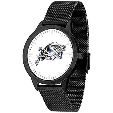 人気が高い  ブラックバンド – メッシュステートメントウォッチ – MidshipmenUS直輸入 Academy Naval ブラックダイヤル 腕時計