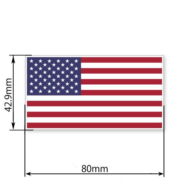 アメリカ 国旗 ステッカー　大 2枚セット｜kssoft-store｜02
