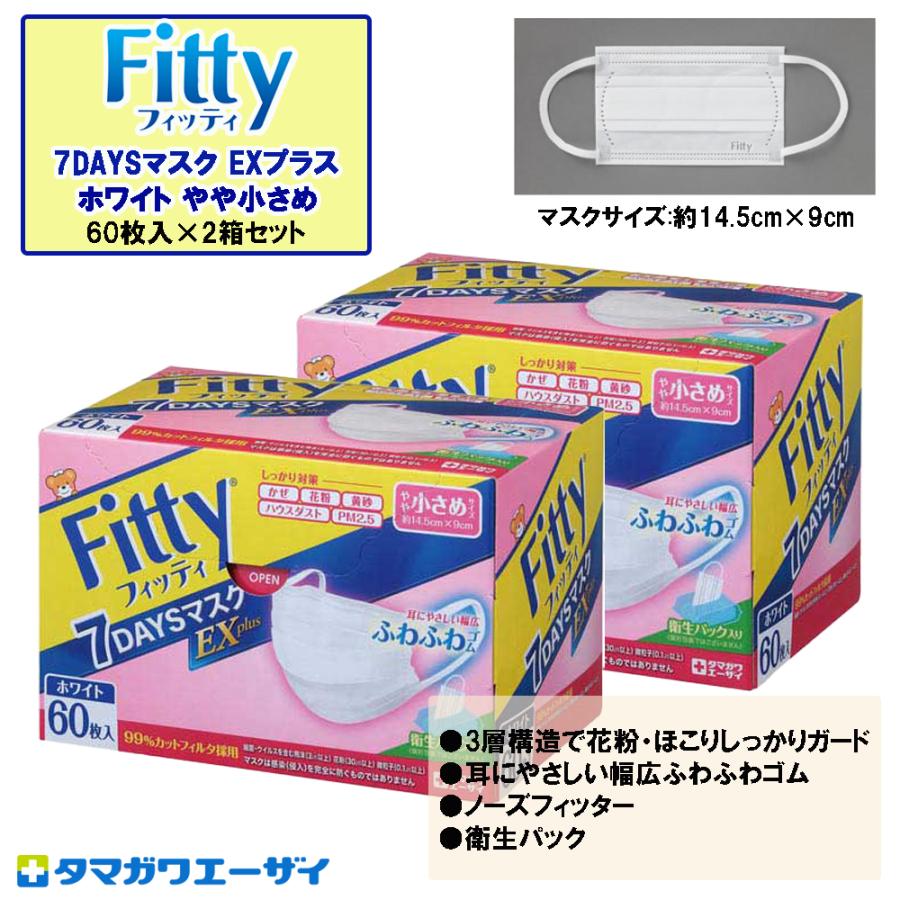 フィッティ 7days マスク やや 小さめ