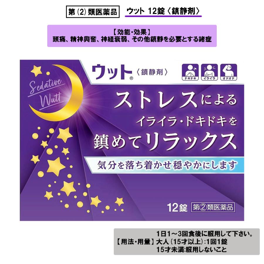 【第(2)類医薬品】ウット 12錠 鎮静剤（Yahoo!・ケーズストア Yahoo!店）