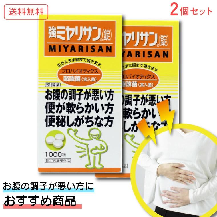 ミヤリサン製薬 強ミヤリサン 錠 1000錠 x2個 [指定医薬部外品 