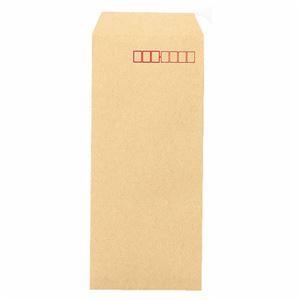 （まとめ） ピース R40再生紙クラフト封筒 長4 85g／m2 〒枠あり 411 1パック（100枚） 〔×20セット〕の画像