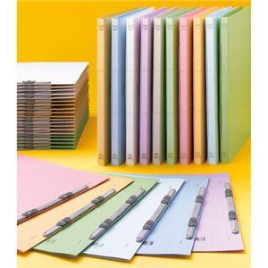 (まとめ) ライオン事務器 フラットファイル(環境) 樹脂押え具 B5タテ 150枚収容 背幅18mm 水 A-528KB5S 1セット(10冊) 〔×10セット〕_3